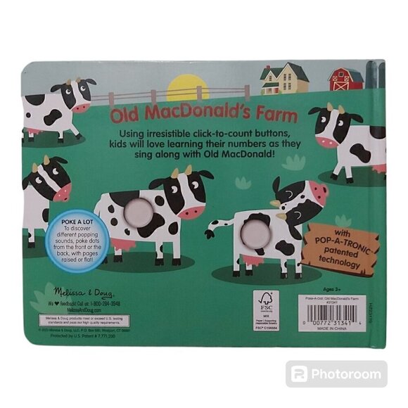NWOT Melissa & Doug Children's Book -Poke-a-Dot: Old MacDonald’s Farm Board Book - Picture 4 of 8